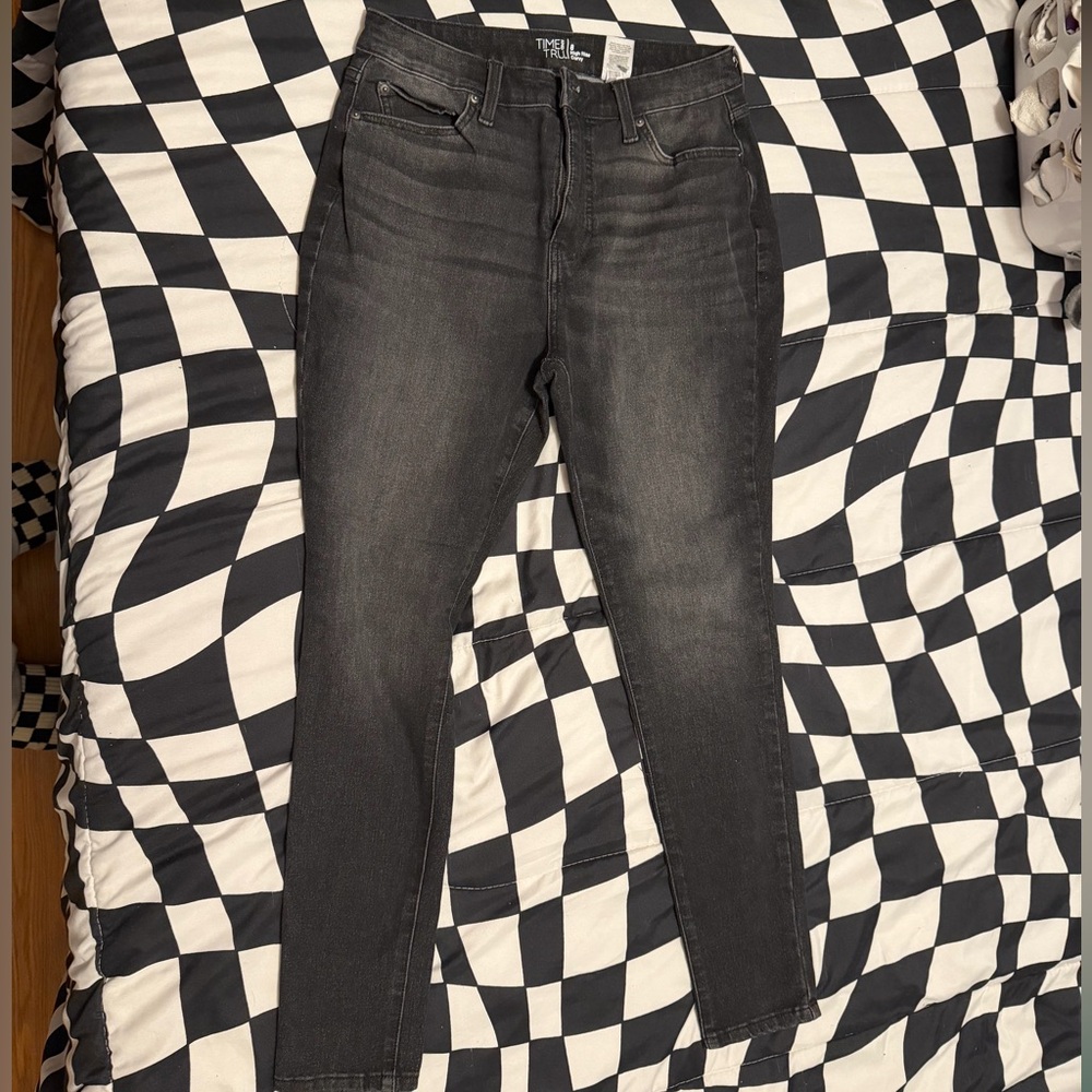 Time and Tru Women's Dark Gray Skinny Jeans